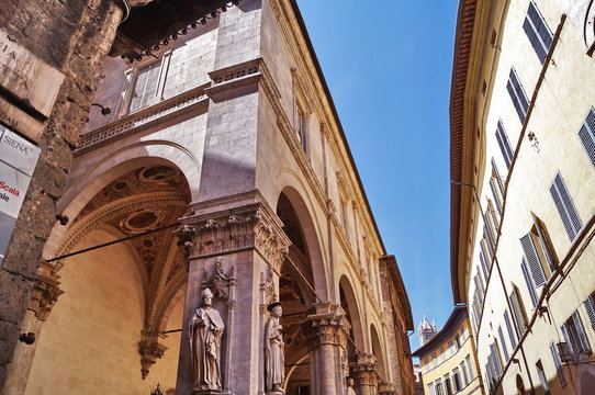 Loggia of Mercanzia, Siena, Italy