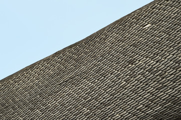 Old roof tile for the roof temple in Thailand