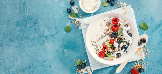 Yogurt bowl with fresh berries