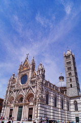 Fototapeta na wymiar Siena Cathedral in Tuscany, Italy