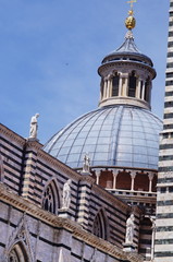 Fototapeta na wymiar Detail of Siena Cathedral, Tuscany, Italy