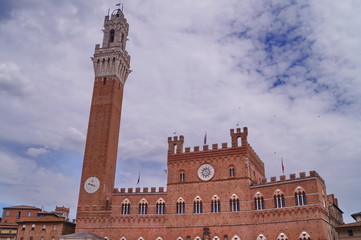 Fototapeta premium Palazzo Pubblico, Siena, Italy