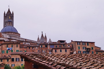 Landscape of Siena, Italy