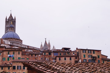 Fototapeta na wymiar Landscape of Siena, Italy