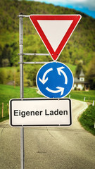 Schild 364 - Eigener Laden