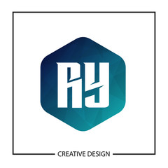 Initial Letter RY Logo Template Design