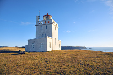 Fototapeta na wymiar The Dyrholaey lighthouse in Iceland