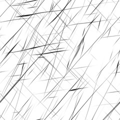 Black scratches on a white background. Seamless grunge texture.