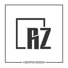Initial Letter RZ Logo Template Design