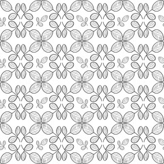 Moringa. Background, wallpaper, texture, seamless. Sketch. Tracery. Monophonic