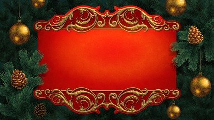 Elegant victorian vintage frame design