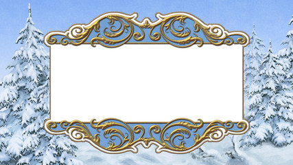 Elegant victorian vintage frame design