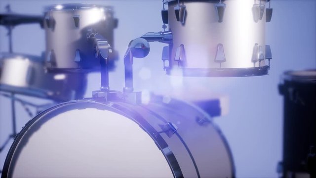 drum set with DOF and lense flair