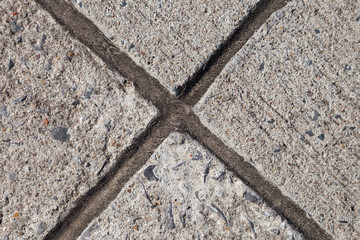 Betonfläche mit Kreuz