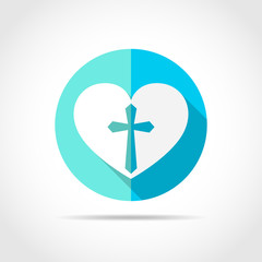 Heart icon. Vector illustration.