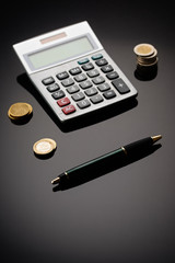 geld mit rechenmaschine