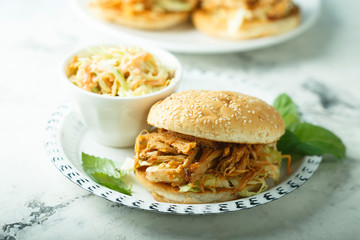 Pulled pork burgers