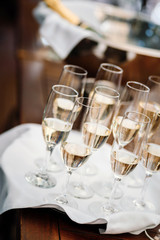 Champagne glasses for a special occasion