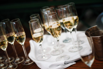 Champagne glasses for a special occasion