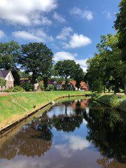 Fototapeta na wymiar Canal in Oosterwolde