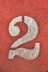 Running Track with numbers 2