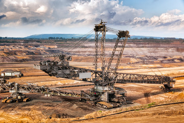 Mine Brown Coal Open Pit Mining