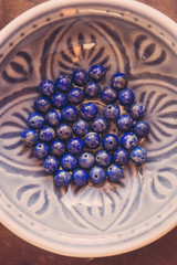 Lapis lazuli stone beads