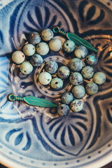 African turquoise stone beads