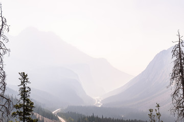 Scene from a mountain in British Columbia, Canada