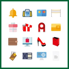 shopping icon. fun and receipt vector icons in shopping set. Use this illustration for shopping works.