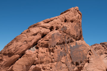 Fototapeta premium natural rock formation blue sky