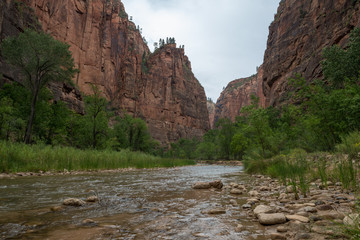 river in canyon