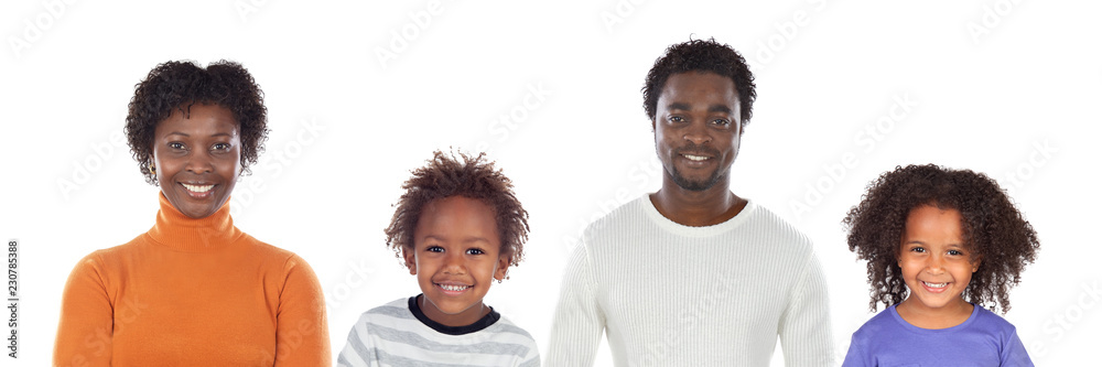 Wall mural happy family