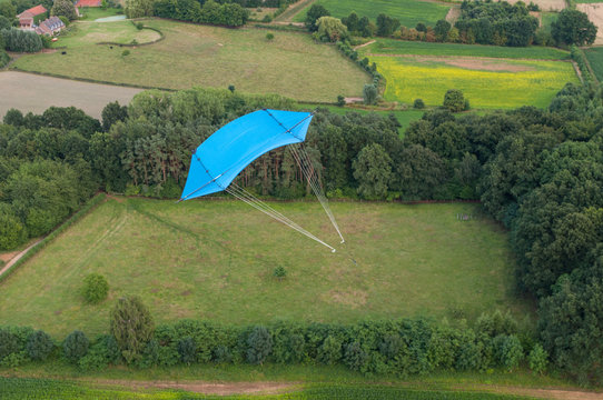 Aerial image of the Rokkaku kite