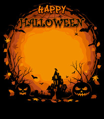 Happy Halloween Vectors. Halloween party posters
