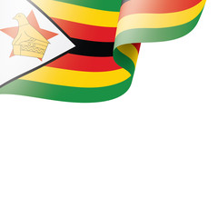 Zimbabwe flag, vector illustration on a white background