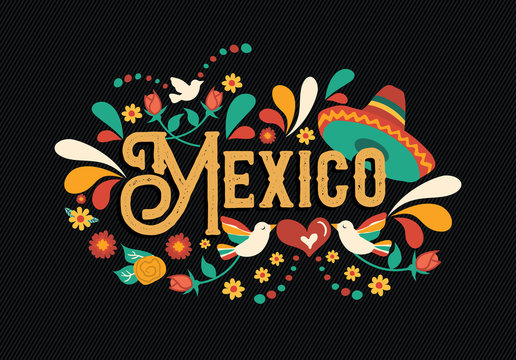 Mexico quote greeting card for mexican holiday