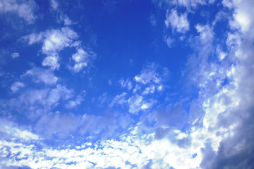 Obraz premium blue beautiful spring sky as background