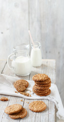 Obraz na płótnie Canvas Homemade oatmeal cookies