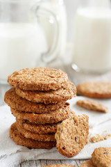 Homemade oatmeal cookies