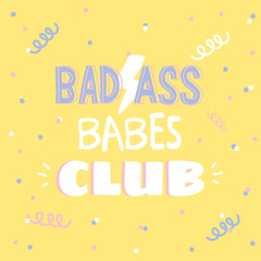 Motivational typography poster with cool quote. Isolated on color background. Trendy and cute lettering. Perfect for t shirt design, posters, stickers, banners, cards. Scandinavian style.