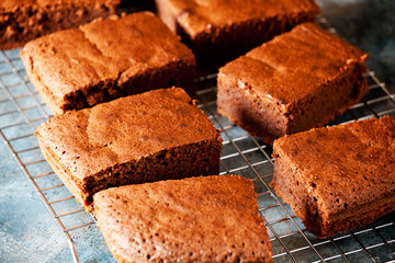 Slices Of Homemade Chocolate Cake