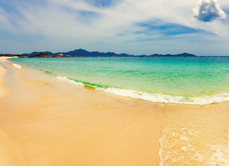 White sand beach. Vietnam