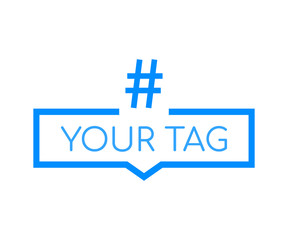 Hashtag, communication sign. Abstract illustration for your design. Vector illustration.