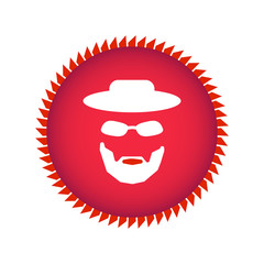 red gentleman icon