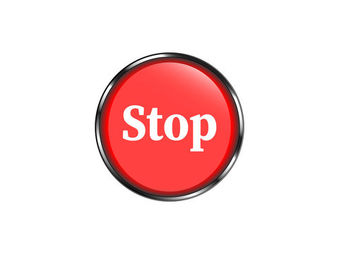 red stop button