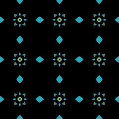 Naklejka na ściany i meble Seamless background pattern with a variety of multicolored lines.
