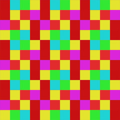 Seamless pattern background from a variety of multicolored squares.
