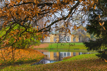 Fototapeta na wymiar Autumn. Catherine Park. Pushkin, St. Petersburg, Russia