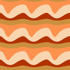 Seamless pattern background with multi-colored wavy lines.